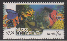 MEXICO 2003 $7 SEA REEFS Ptg. Perf. 14 On Thick Paper, MNH, Nice Bargain Priced - Mexico