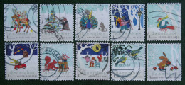 Decemberzegel Weihnachten Christmas Noel NVPH  3978-3987 (Mi 4065-4074) 2021 Gestempeld / USED NEDERLAND / NIEDERLANDE - Oblitérés