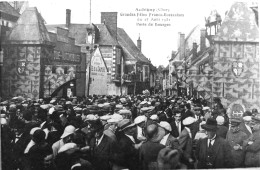 Grandes Fetes Franco Ecossaises Du 15 Aout 1931, Porte De Bourges ( Carte Publicitaire ) - Aubigny Sur Nere