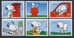 PORTUGAL  2000 - Snoopy Et La Poste - 6 V. - Comics