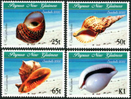 PAPUA NEW GUINEA 2000 - Coquillages De Mer - 4 V. - Conchiglie