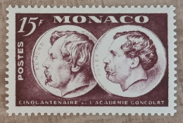 Monaco - YT N°352 - Académie Goncourt - 1951 - Neuf - Ungebraucht