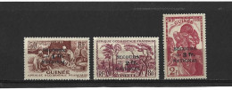 GUINEE   1941   Y.T. N° 172  à  175  Incomplet  NEUF* - Unused Stamps