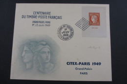 FRANCE FDC CITEX PARIS 1949 COTE 85 EUROS VOIR SCANS - ....-1949