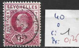 SEYCHELLES 40 Oblitéré Côte 0.20 € - Seychellen (...-1976)