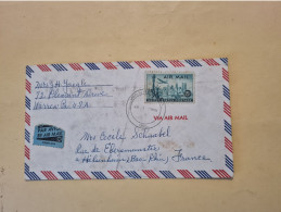 Lettre USA WARREN PA POUR HILSNHEIM 1957 BY AIR MAIL - Autres & Non Classés