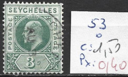 SEYCHELLES 53 Oblitéré Côte 1.50 € - Seychellen (...-1976)