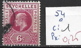 SEYCHELLES 54 Oblitéré Côte 1 € - Seychellen (...-1976)