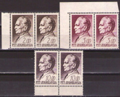 Yugoslavia 1967 -Definitive TITO - Mi 1245-1247 - MNH**VF - Nuevos