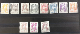 Marianne De Ciappa Et Kawena Auto-adhésif 847 à 857 - Unused Stamps