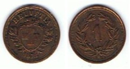 1 CENTIME SUISSE 1878 - 1 Centime / Rappen