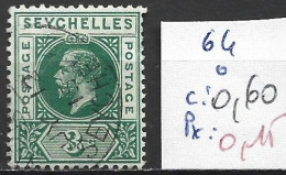 SEYCHELLES 64 Oblitéré Côte 0.60 € - Seychellen (...-1976)