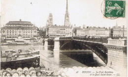 76 - ROUEN - Le Pont Boïeldieu Et Le Quai Saint-Sever - Rouen