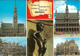 Souvenir De BRUXELLES - Mehransichten, Panoramakarten