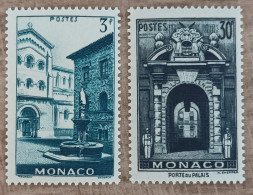 Monaco - YT N°369, 370 - Vues De La Principauté - 1951 - Neuf - Nuovi