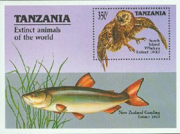 TANZANIE 1990 - Animaux Disparus Dans Le Monde - BF - Fishes