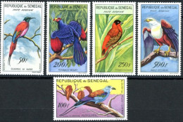 SENEGAL 1960 - Oiseaux - 5 V. P.A. - Arends & Roofvogels