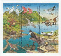 ST VINCENT 1995 - Oiseaux Des Iles - 12 V. - Cranes And Other Gruiformes