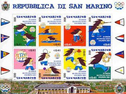 SAN MARINO 2001 - Jeux Des Petits états D'Europe - Feuillet - Europäischer Gedanke