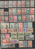 Ex Colonies Françaises   Lot De 53   Timbres (lot 168) - Sammlungen