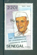 REPUBLIQUE DU SENEGAL - N°830 Oblitéré - Centenaire De La Naissance De Jawaharlal Nehru (1889-1964) 1er Ministre Indien. - Autres & Non Classés