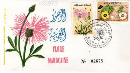 Maroc Al Maghrib 0687/88 Fdc Flore Endémique - Andere & Zonder Classificatie