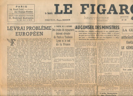 LE FIGARO, Mercredi 4 Octobre 1944, N° 39, Train Paris-Toulouse-Lyon, Guerre Aix-la-Chapelle, Conseil Des Ministres... - Algemene Informatie