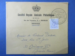 Marcophilie - Enveloppe - Belgique - Société Royal Amicale Philatélique - Bruxelles 1967 - Autres & Non Classés