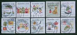 Decemberzegel Weihnachten Christmas Noel NVPH 3698-3707 (Mi 3775-3784) 2018 Gestempeld / USED NEDERLAND / NIEDERLANDE - Usati