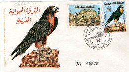 Maroc Al Maghrib 0689/90 Fdc Faune, Epervier, Hyène - Sonstige & Ohne Zuordnung