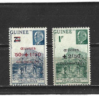 GUINEE   1944   Y.T. N° 185  186  NEUF* - Neufs