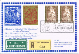 Austria Registered Card Christkindl  24-12-1974 Sent To SOS Kinderdörfer Graz - Brieven En Documenten