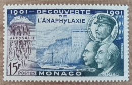 Monaco - YT N°396 - Découverte De L'anaphylaxie / Charles Richet / Paul Portier - 1953 - Neuf - Ongebruikt