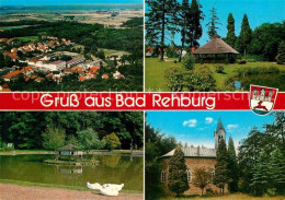 72900393 Bad Rehburg Fliegeraufnahme Schwanenteich Kirche Bad Rehburg - Autres & Non Classés