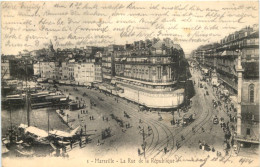 Marseille - La Rue De La Republique - Unclassified