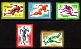 RUSIA 1980 - YVERT  4664/68  ** - Unused Stamps