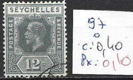 SEYCHELLES 97 Oblitéré Côte 0.40 € - Seychellen (...-1976)