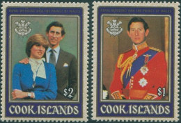 Cook Islands 1981 SG812-813 Royal Wedding Set MNH - Islas Cook