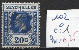 SEYCHELLES 102 Oblitéré Côte 1 € - Seychellen (...-1976)