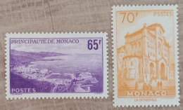 Monaco - YT N°487, 488 - Vues De La Principauté - 1957 - Neuf - Nuovi