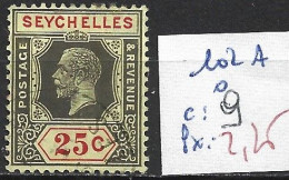 SEYCHELLES 102A Oblitéré Côte 9 € - Seychellen (...-1976)