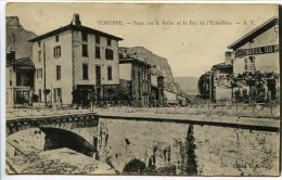 CPA 9 X 14 Isère   VOREPPE  Pont Sur La Roize Et Le Bec De L'Echaillon A.V.      Hôtel Du P..... - Voreppe