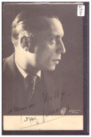 L'ACTEUR LOUIS JOUVET - SIGNATURE AUTOGRAPHE - SEJOUR A L'HOTEL FLEUR DE LYS A LA CHAUX DE FONDS - TB - Acteurs