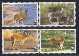 SWAZILAND 2001 - W.W.F. - Faune - Oribi - 4 V. - Animalez De Caza