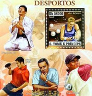 S.TOME E PRINCIPE 2006 - Sports - Tennis -  Bloc Fond Or - Judo