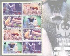 SIERRA LEONE 2004 - WWF - Le Singe Patas - Feuillet De 2 Séries - Unused Stamps
