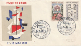 ///   FRANCE ///    PREMIER JOUR ---  FDC  --- Exposition Foire De Paris  1959 - 1950-1959