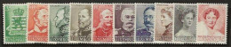 Luxembourg  .  Y&T .   312/321   .   * VLH .    Neuf Avec Gomme Et Une Trace Tres Légère D'une Charnière - Unused Stamps