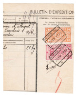 Fragment Bulletin D'expedition, Obliterations Centrale Nettes, MONS 1 - Oblitérés