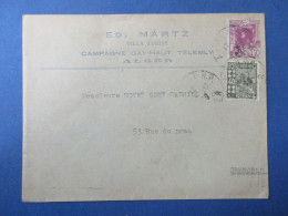 Marcophilie - Enveloppe - Algérie - ED. Martz Campagne Gay-Haut Télemly Alger - 1929 - Vers Grenoble - Cartas & Documentos